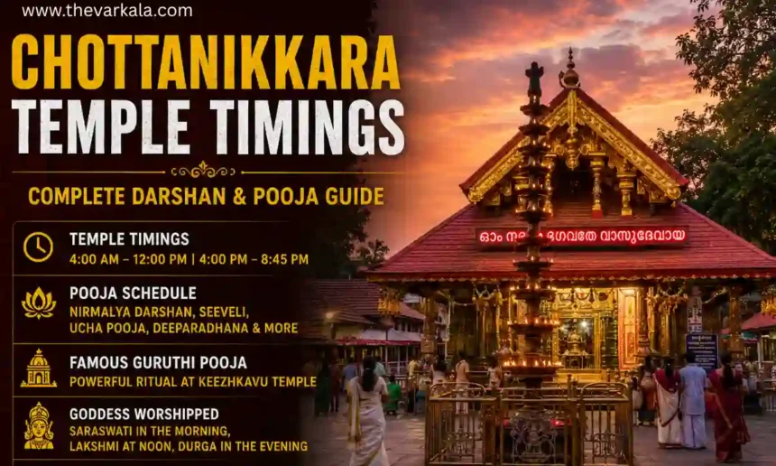 Chottanikkara Temple Timings